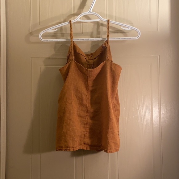 Linen Brown Tank Top - Picture 3 of 5